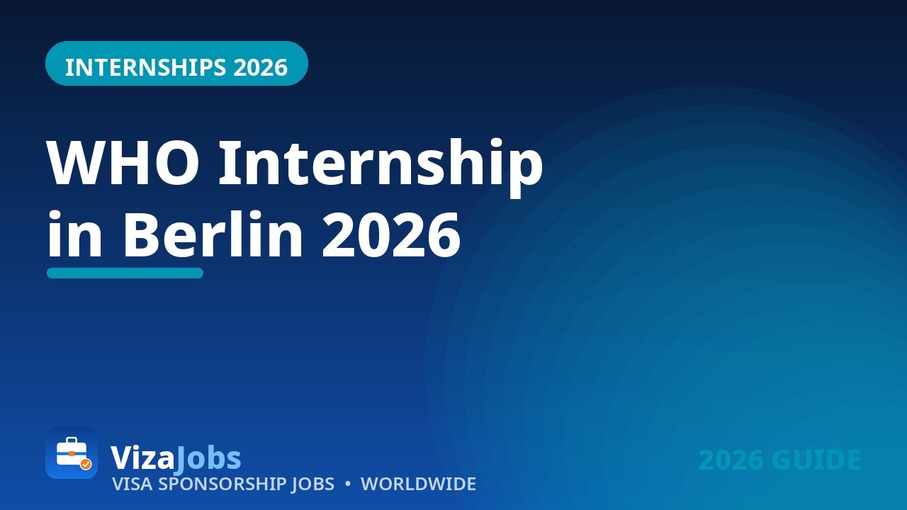 WHO Internship in Germany 2026 paid internship in Berlin guide